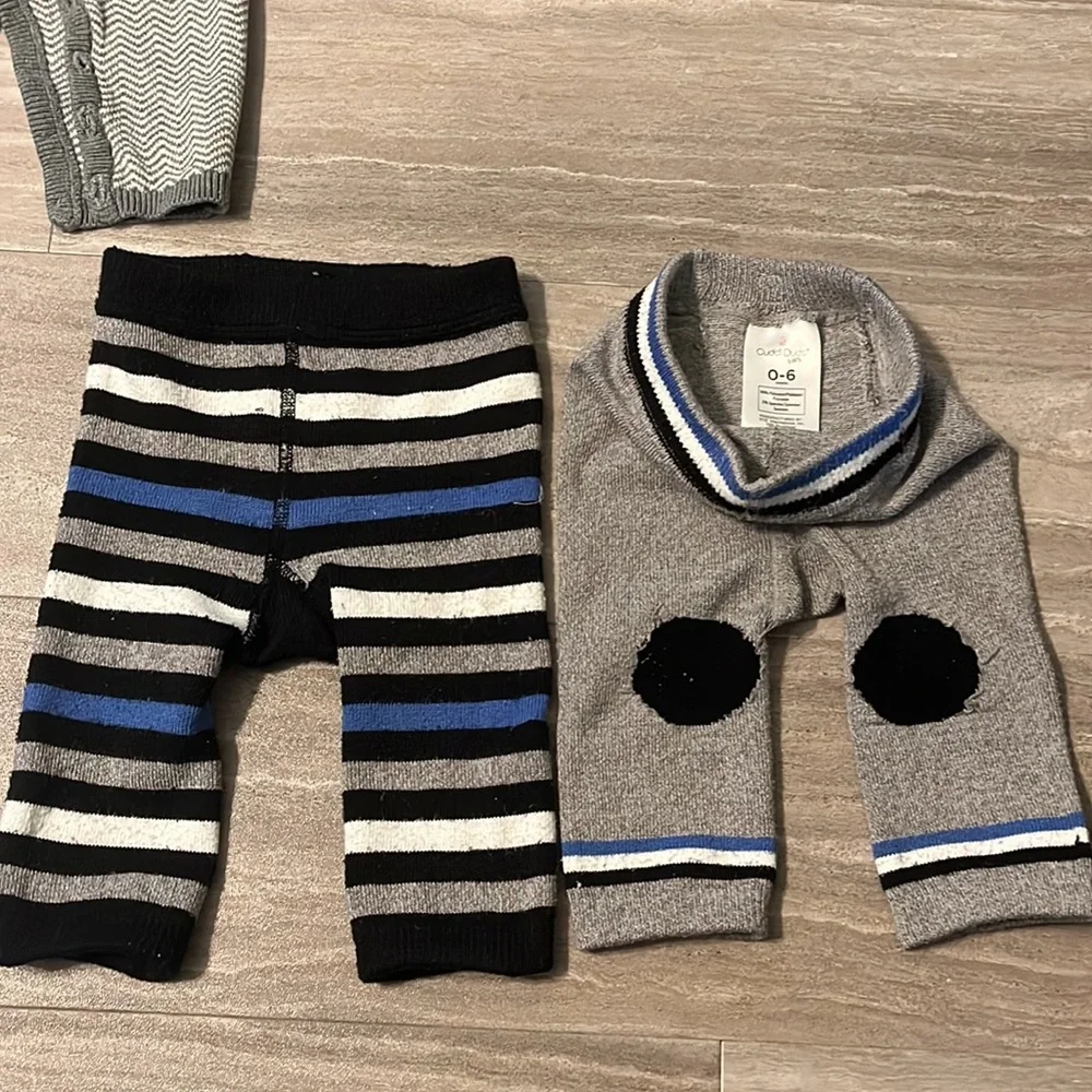 5pc Baby 0-3M Reseller Box Cozy Winter Sweater Lot- Tumble N Dry, Cuddl Duds